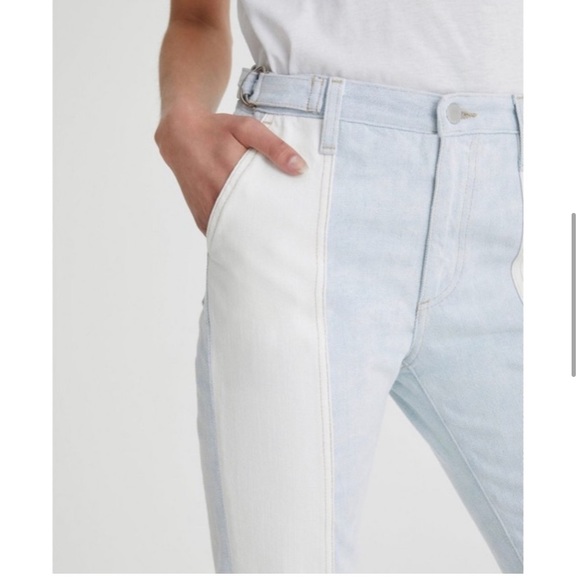 AG Adriano Goldschmied Isabelle two-tone paneled Jeans - Picture 5 of 8